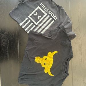 Under Armour Kids Black 2 T-Shirts